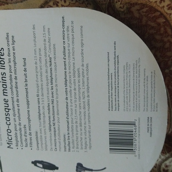 Ohands-free Headset Noise Canceling Microphone Volume Control Mimic Mute. - Picture 9 of 10